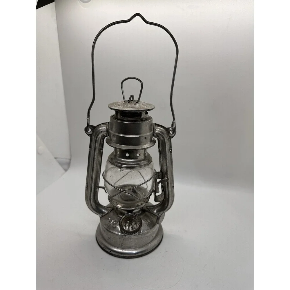 Vintage Swallow Brand Kerosene Lantern Metal Oil Lamp Clear Glass
